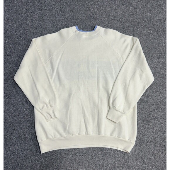 Vintage 90s Double Collared Crewneck Sweater Crocheted Size 2XL - Picture 9 of 9